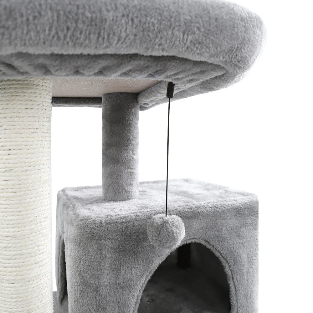 Fast Delivery Pet Cat Tree Tower Condo Furniture with Scratching Posts Multi Level Cat Jumping Climbing Tree Toys Pet Cat Houses