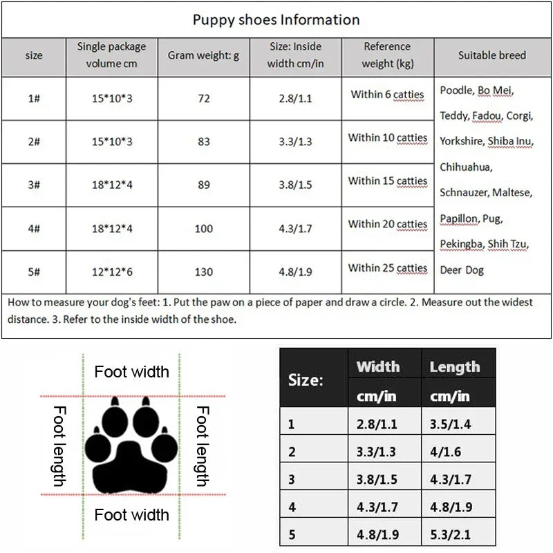 Dog Shoes Non-Slip Soles Thick Plush Protection Paw Pet Shoes Warm For Dog Non-Slip Dog Shoes Breathable Climbing Pets Booties