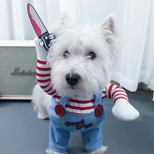 Funny Dog Horror Moviel Outfits Halloween  Jumpsuit