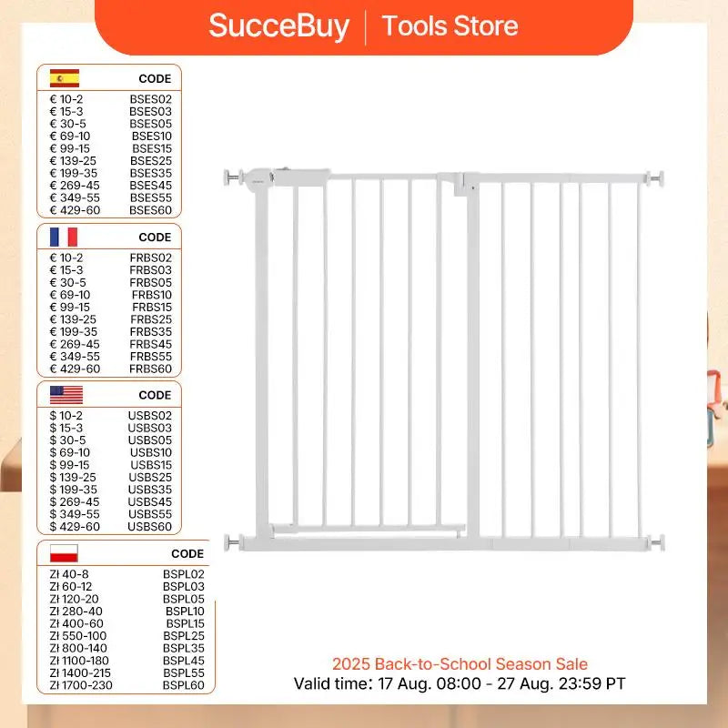 VEVOR Baby Gate 28/30/36 Inches High Dog Gate Pet Security Pressure Mount