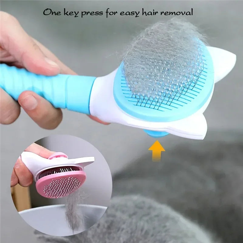 Pet Comb Cat Cleaning Supplies High Quality Self cleaning Brush Professional Grooming brush for Dogs, Cats pets Glove dog Bath