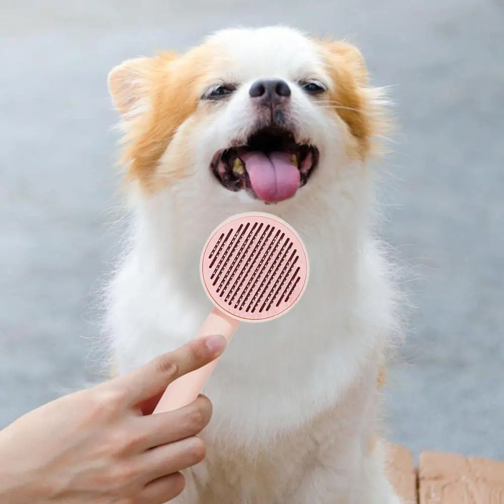 Hair Removal Comb Self Cleaning Slicker Brush For Dog Cat Hair Brush Dog Hair Removal Comb Deshedding Brush Pet Grooming Brush