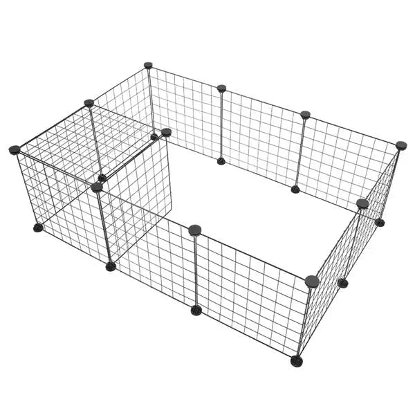 Pet Playpen, Small Animal Cage Indoor Portable Metal Wire Yard Fence for Small Animals,  Rabbits Kennel Crate Fence Tent