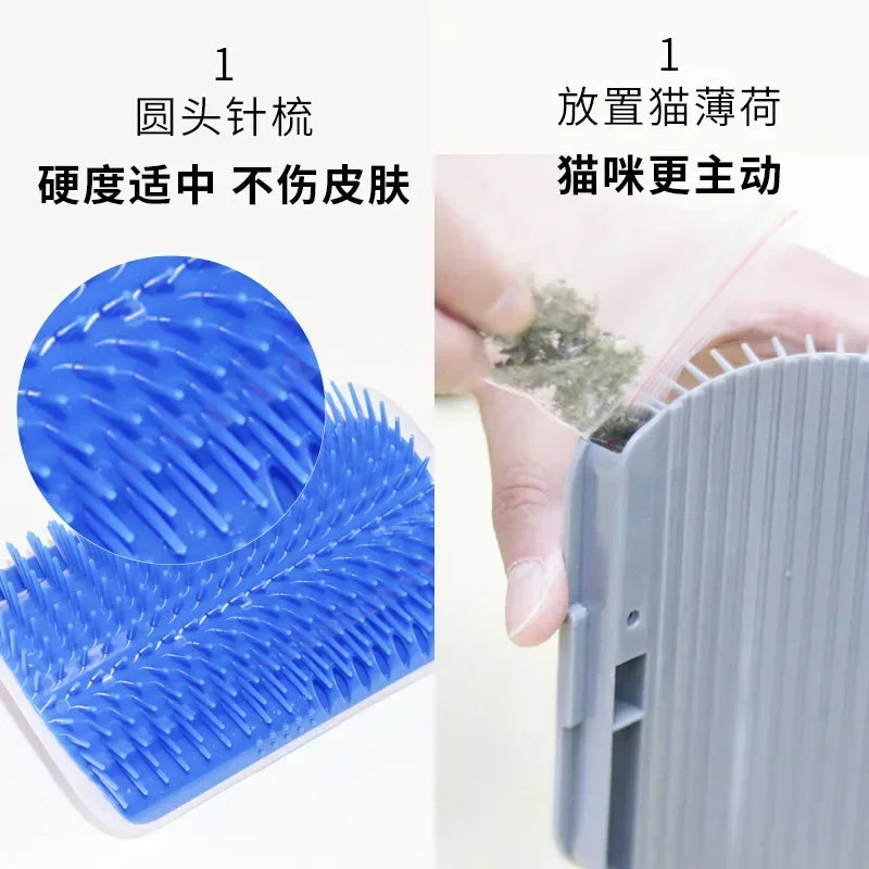 Pet Comb Removable Cat Corner Scratching Rubbing Brush Pet Hair Removal Massage Comb Pet Grooming Cleaning Supplies