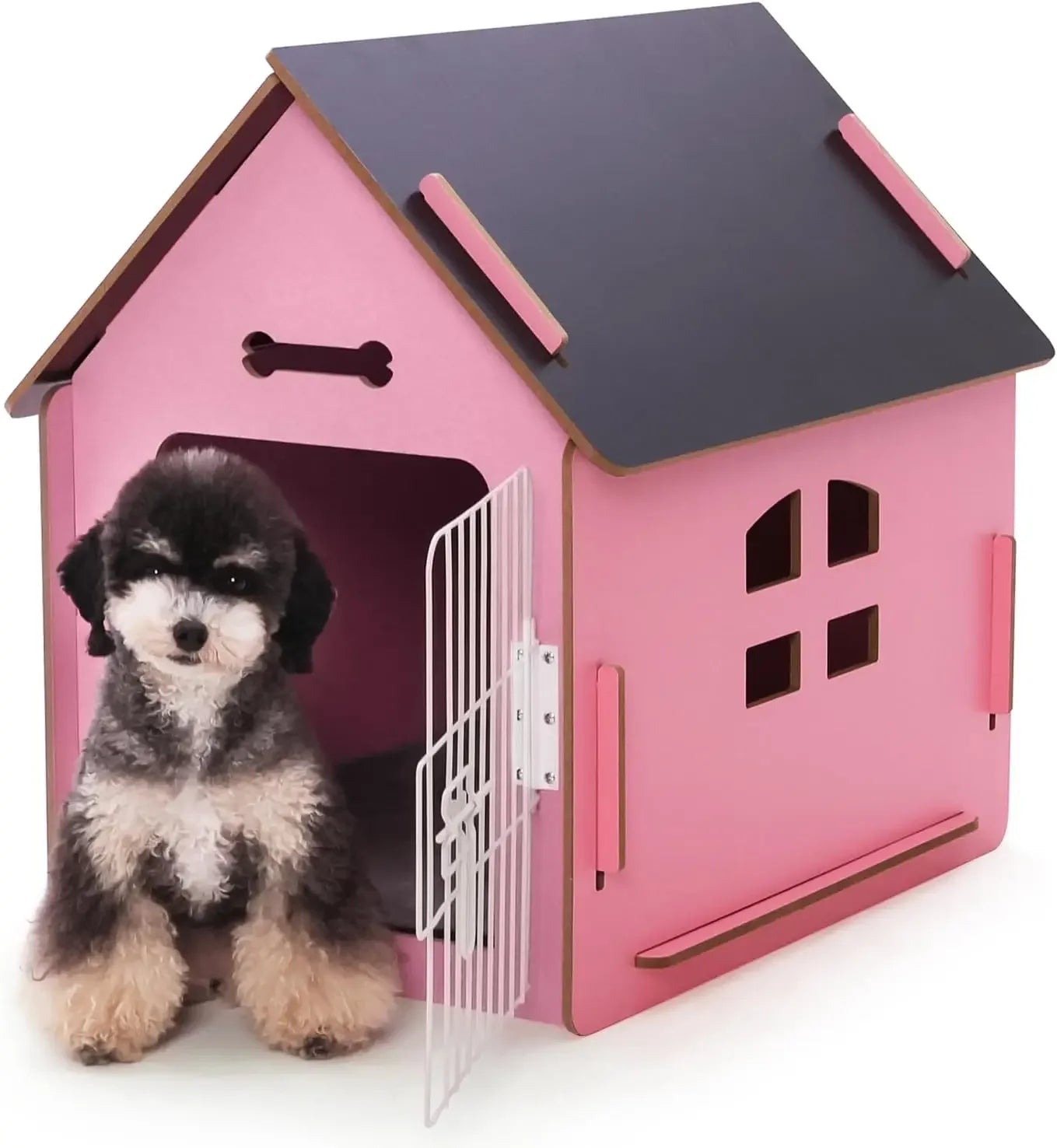 Dog House Indoor for Small Dogs or Cats, Cozy Wooden Design, Small Indoor Bed House