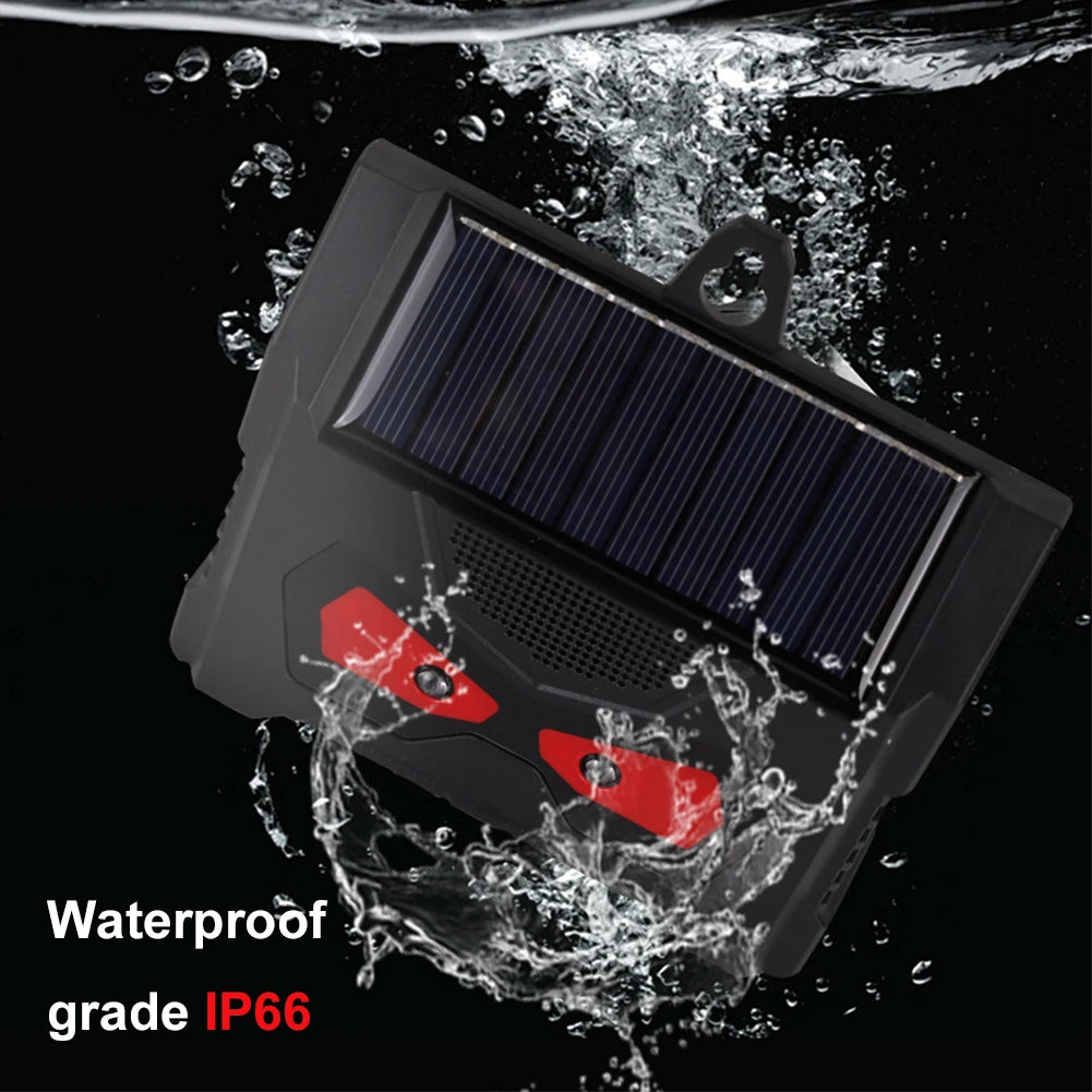 Solar Ultrasonic Animal Repeller Cat Repellent Outdoor with LED Flashing Light Deer Dog Squirrel Skunk Cat Repellent Devices