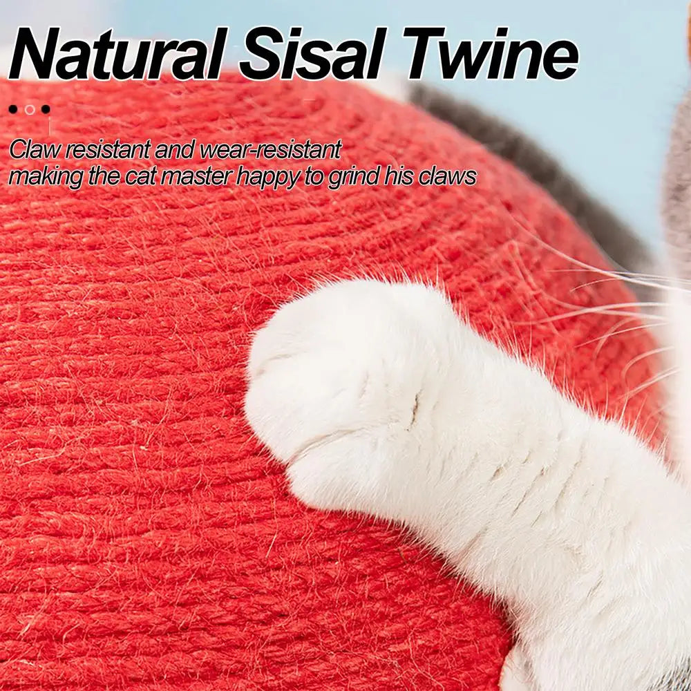 Cat Scratching Ball Toy Red Umbrella Mushroom Cat Climbing Frame Grinding Paws Toys Kitten Scratcher for Pet Furniture Supplies