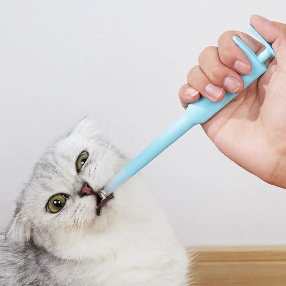 Pet Medicine Feeder Handheld Syringe Dispenser Universal Design Cat&Dog Pill Shooter Feeding Kit