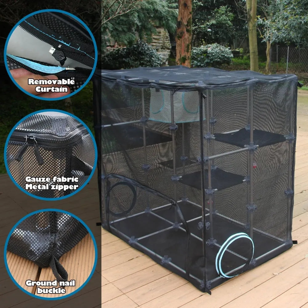 Catio Outdoor Cat Enclosure, Mega Kit for Outdoor and Indoor(Mega Kit)