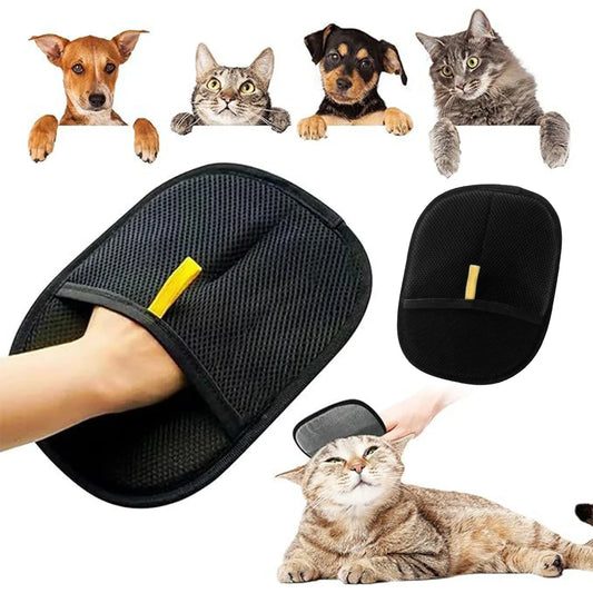 Pet Hair Remover Mitt Pet Hair Remover Gloves Deshedding Brush Glove for Dog Cat Rabbit with Long/Short/Curly Hair