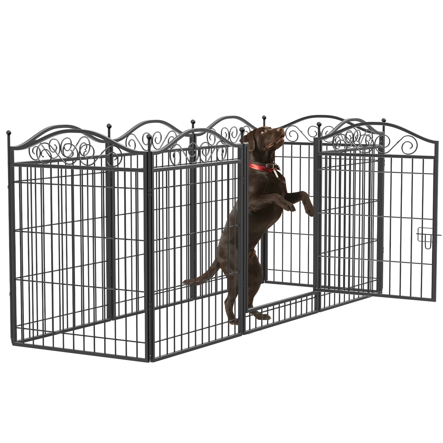 Heavy Duty Metal Dog Playpen, Foldable, 8 Panels, Pet, Animal, Kennel Pen, Fence with Gate for Indoor and Outdoor