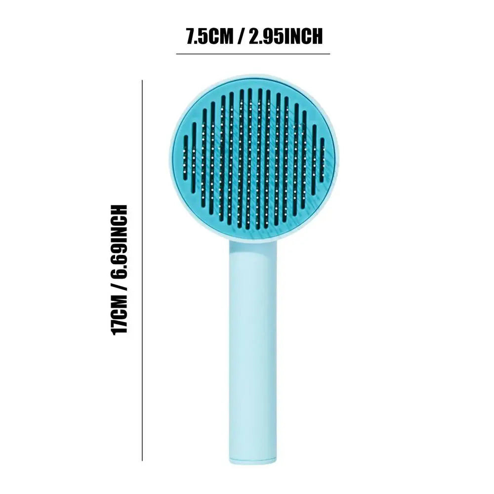 Hair Removal Comb Self Cleaning Slicker Brush For Dog Cat Hair Brush Dog Hair Removal Comb Deshedding Brush Pet Grooming Brush