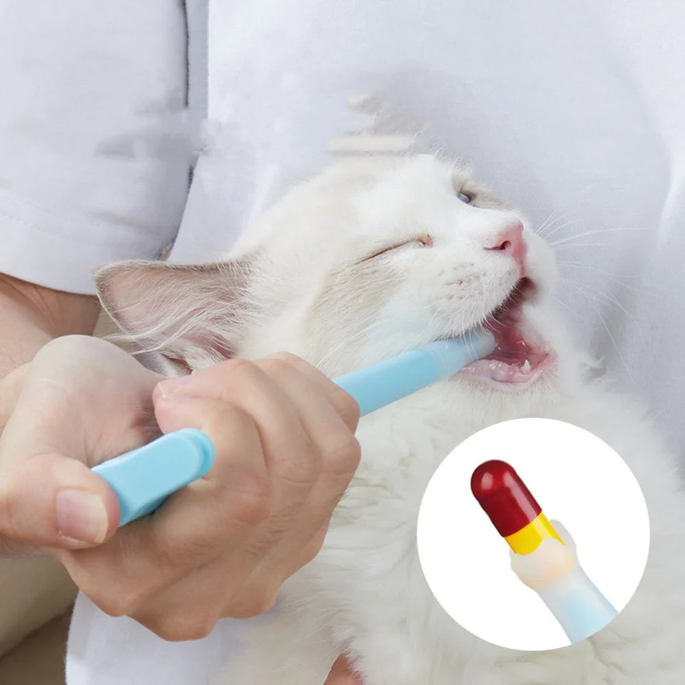 Pet Medicine Feeder Handheld Syringe Dispenser Universal Design Cat&Dog Pill Shooter Feeding Kit