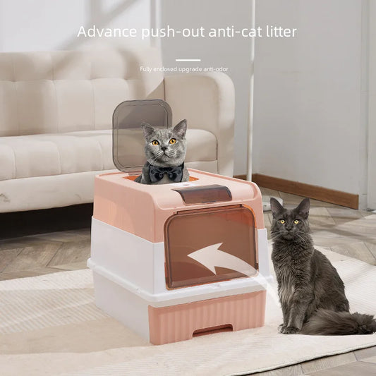 Cat Litter Basin Ultraviolet Sterilization Top-entry Oversized Fully-enclosed Cat Litter Basin Pet Supplies Drawer-type Cat Toil