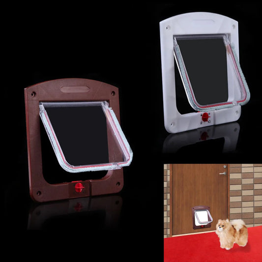 Dog Interior Door Lockable Pet Door Small Pet Gate Door Kit for Cats & Dogs