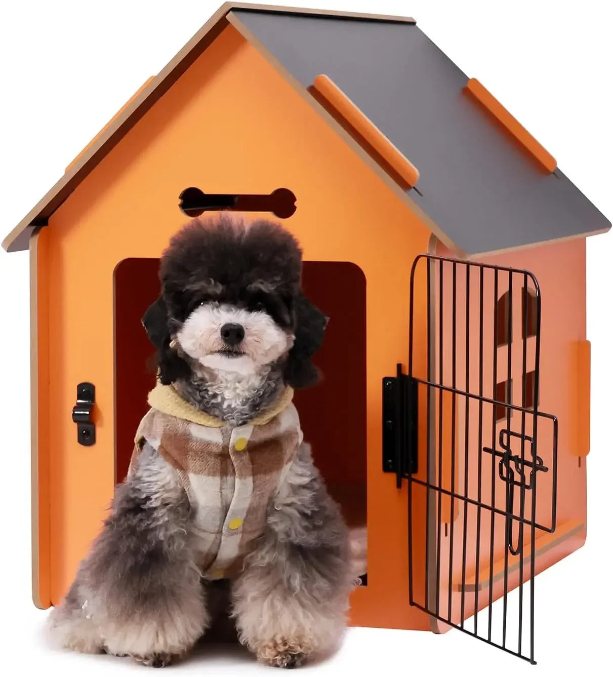 Dog House Indoor for Small Dogs or Cats, Cozy Wooden Design, Small Indoor Bed House