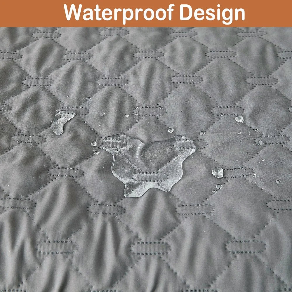 Comfortable Dog Couch Bed with Memory Foam Bolster Non-Slip Waterproof Pet Mat Large Dogs and Cats Easy Maintenance