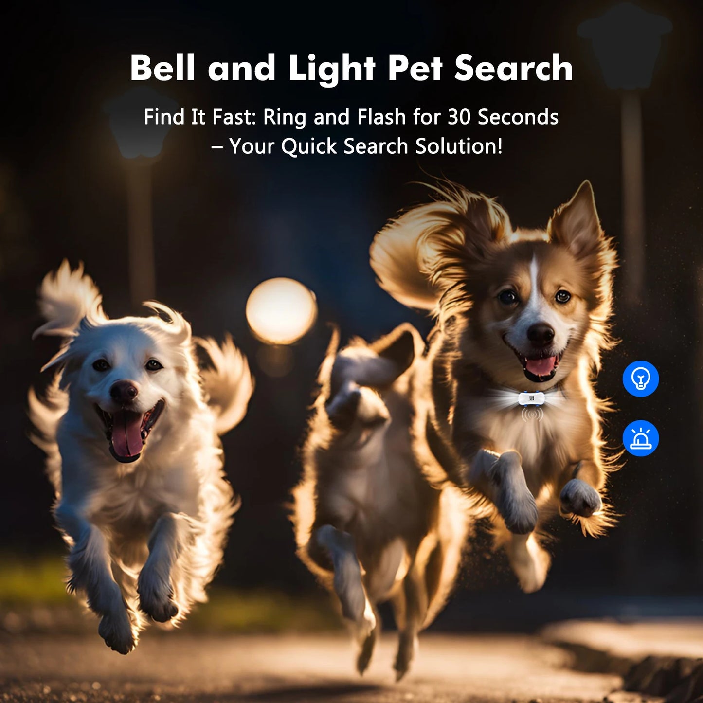 4G Dog Cat GPS Tracker for Pets - Waterproof Smart Locator with App, Live Tracking & Light/Sound Search with Subscription