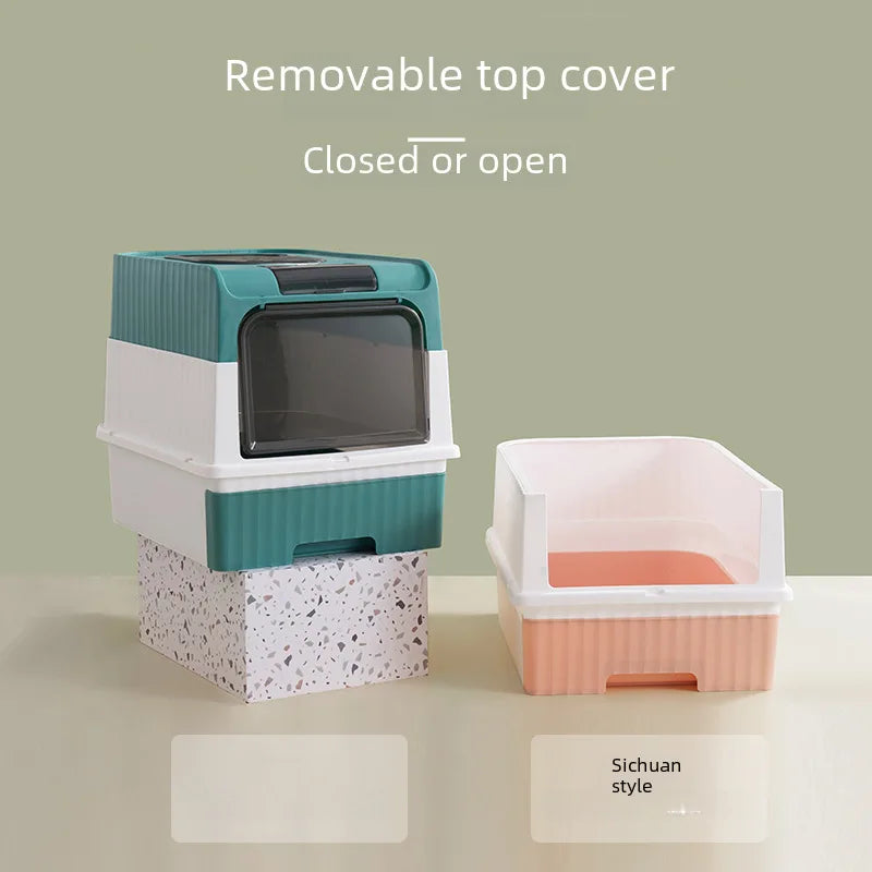 Cat Litter Basin Ultraviolet Sterilization Top-entry Oversized Fully-enclosed Cat Litter Basin Pet Supplies Drawer-type Cat Toil