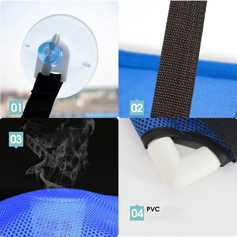 Cat Bed Hanging Window Cat Hammock Bed for Cats Comfortable Canvas Pet Hammock Kitty Sunny Window Seat Mount Bearing 10kg