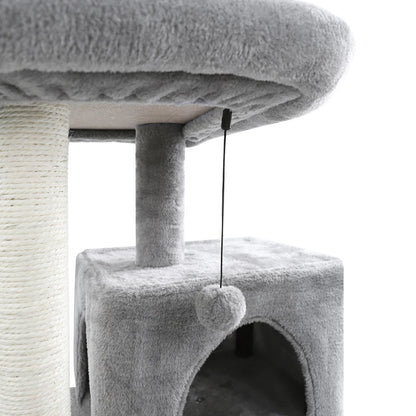 Fast Delivery Pet Cat Tree Tower Condo Furniture with Scratching Posts Multi Level Cat Jumping Climbing Tree Toys Pet Cat Houses