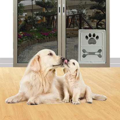 Lockable Plastic Pet Dog Cat Door Access Door for Home