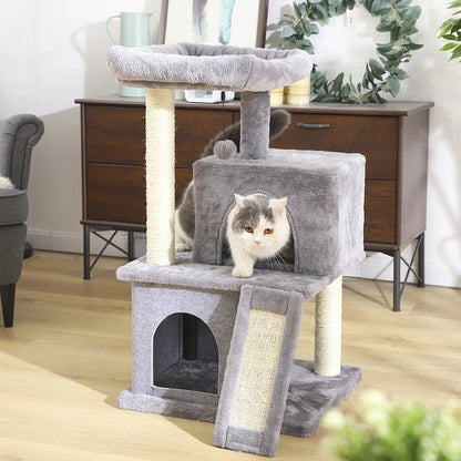 Fast Delivery Pet Cat Tree Tower Condo Furniture with Scratching Posts Multi Level Cat Jumping Climbing Tree Toys Pet Cat Houses
