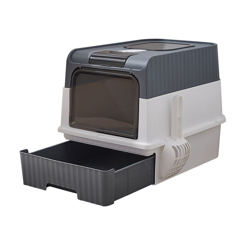 Cat Litter Basin Ultraviolet Sterilization Top-entry Oversized Fully-enclosed Cat Litter Basin Pet Supplies Drawer-type Cat Toil