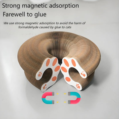 Cat Scratching Board with Bell – Corrugated Paper Toy, Durable Scratch Pad for Cats, Interactive Play & Stress Relief