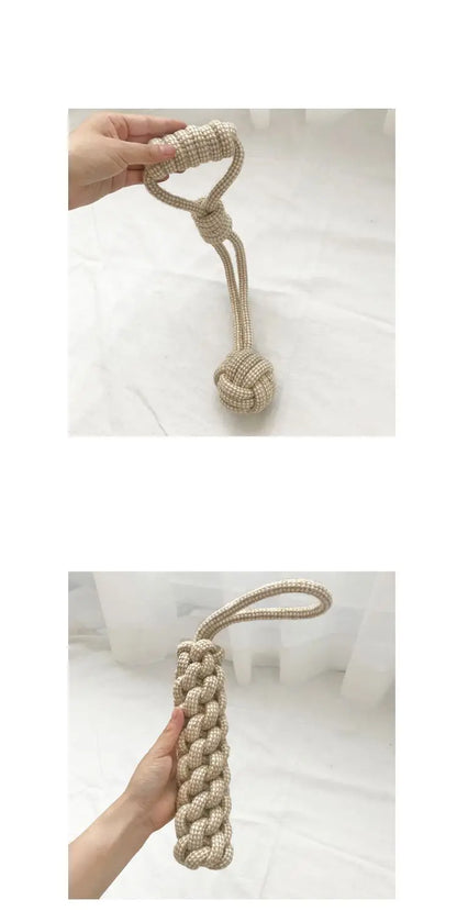 1Pc Cat Dog Knot Toy Cleaning Teeth Grinding Teeth Interest Interactive Wear Resistant Knot Toy Play Entertainment Pet Supplies
