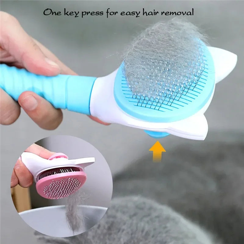 Pet Comb Cat Cleaning Supplies High Quality Self cleaning Brush Professional Grooming brush for Dogs, Cats pets Glove dog Bath