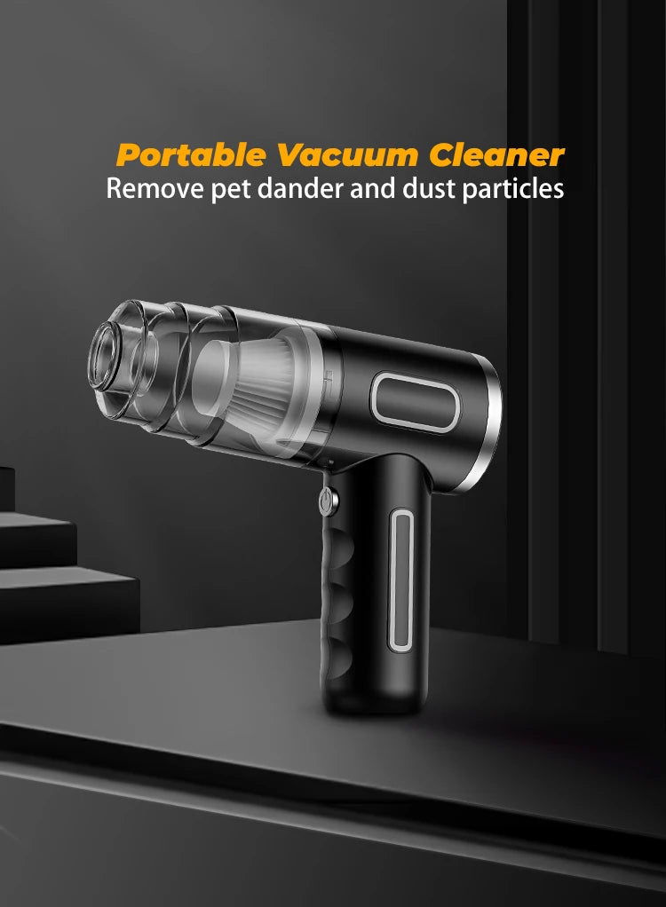 ABS Car Vacuum Cleaner Portable Powerful Wireless Vacuum Cleaner Home Carpet Cleaner Home Appliance Mini Cleaning Machine