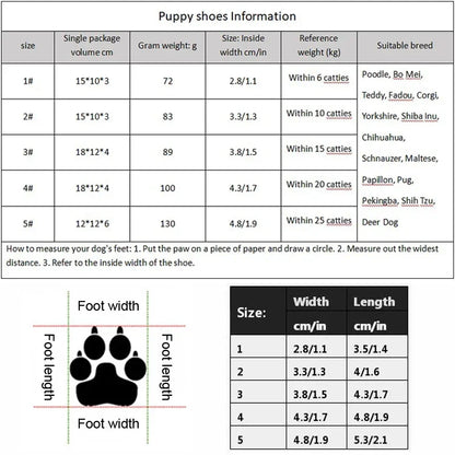 Dog Shoes Non-Slip Soles Thick Plush Protection Paw Pet Shoes Warm For Dog Non-Slip Dog Shoes Breathable Climbing Pets Booties