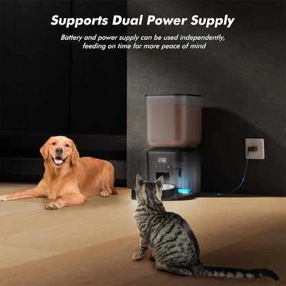 270.51oz Automatic Dog Feeder with Key Control Furpipi Manufacture User-Friendly Time Setting Food Feeder Dispenser for Dog Cat