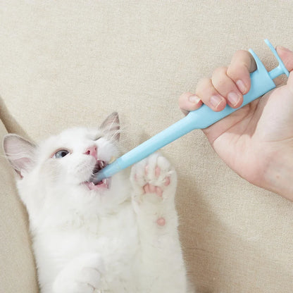 Pet Medicine Feeder Handheld Syringe Dispenser Universal Design Cat&Dog Pill Shooter Feeding Kit