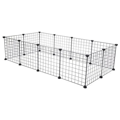 Pet Playpen, Small Animal Cage Indoor Portable Metal Wire Yard Fence for Small Animals,  Rabbits Kennel Crate Fence Tent