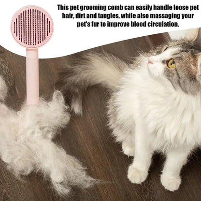 Hair Removal Comb Self Cleaning Slicker Brush For Dog Cat Hair Brush Dog Hair Removal Comb Deshedding Brush Pet Grooming Brush