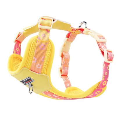 OODUDUOO Dog Harness and Leash Set Adjustable Pet Harness Vest For Small Medium Dogs Pet Collar Dog Chest Strap Outdoor Supplies