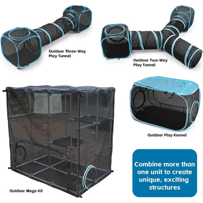 Catio Outdoor Cat Enclosure, Mega Kit for Outdoor and Indoor(Mega Kit)