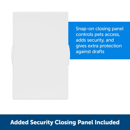 X-Large Plastic Pet Door for Dogs & Cats Up to 220 lb, Easy Installation for Interior & Exterior Doors, Weather Resistant