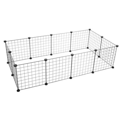 Pet Playpen, Small Animal Cage Indoor Portable Metal Wire Yard Fence for Small Animals,  Rabbits Kennel Crate Fence Tent