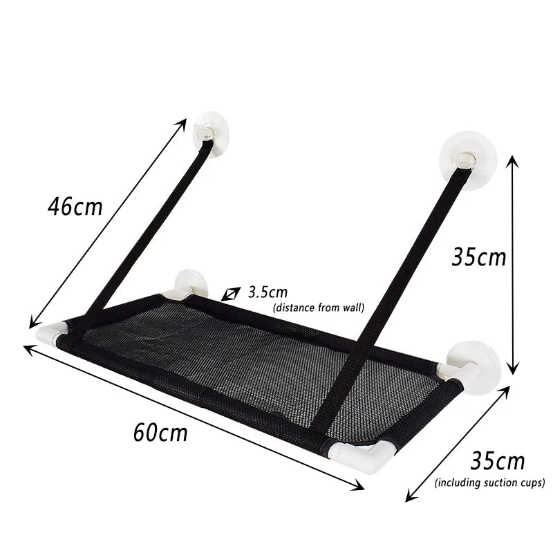 Cat Bed Hanging Window Cat Hammock Bed for Cats Comfortable Canvas Pet Hammock Kitty Sunny Window Seat Mount Bearing 10kg