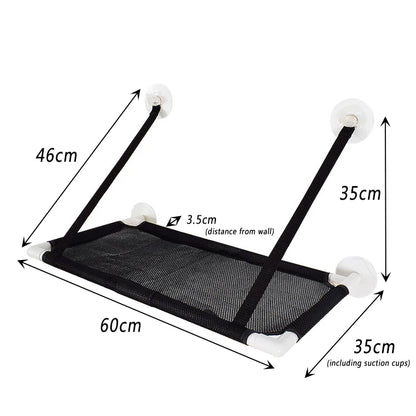 Cat Bed Hanging Window Cat Hammock Bed for Cats Comfortable Canvas Pet Hammock Kitty Sunny Window Seat Mount Bearing 10kg