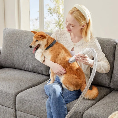 GIANNA Dog Grooming Kit, 2.5L Pet Hair Vacuum, 5-In-1 Electric Clippers Cleaning Set for Dogs, Cats, and Other Animals