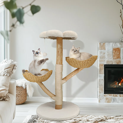 Bingopaw Cat Tree Tower Condo Furniture Scratch Post for Kittens Pet House Play