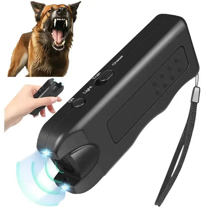 Dog Repeller Portable Ultrasonic Deterrent Handheld Anti-barking 3in1 Dog Training Device Repel Animals Pets Dog Trainer