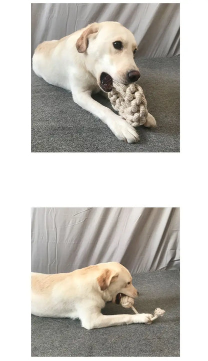 1Pc Cat Dog Knot Toy Cleaning Teeth Grinding Teeth Interest Interactive Wear Resistant Knot Toy Play Entertainment Pet Supplies