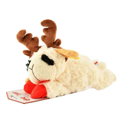 Lamb Chop Plush Dog Toy with Squeaker Interactive Puppy Toy for Small Medium Dogs Cute Soft Chew Toy for Pets