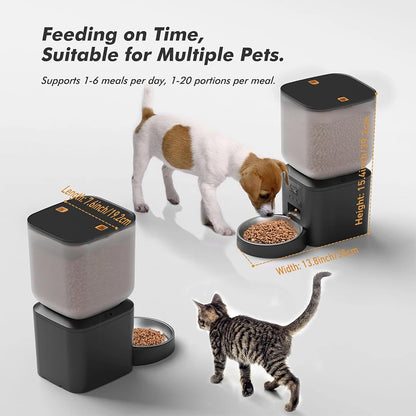 270.51oz Automatic Dog Feeder with Key Control Furpipi Manufacture User-Friendly Time Setting Food Feeder Dispenser for Dog Cat