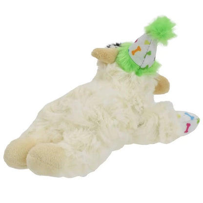 Lamb Chop Plush Dog Toy with Squeaker Interactive Puppy Toy for Small Medium Dogs Cute Soft Chew Toy for Pets